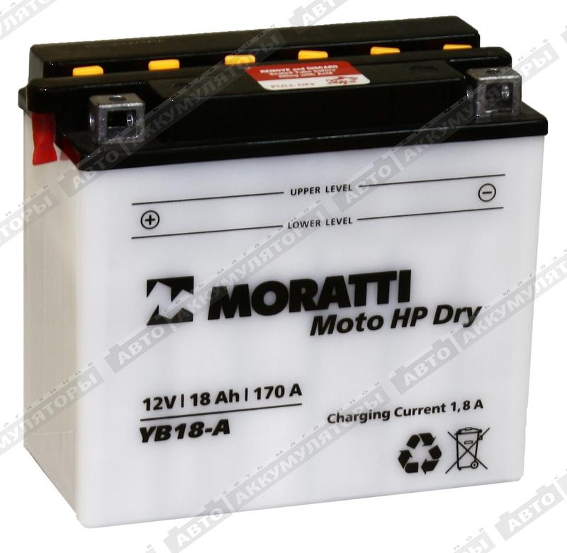Мотоаккумулятор Moratti YB18-A