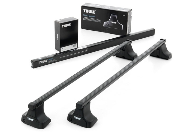 Стальной багажник на крышу автомобиля TOYOTA Tacoma, 4-dr Quad Cab, 2005-2015 Thule SquareBar- 1350 mm (Арт. 712400-754-1511)