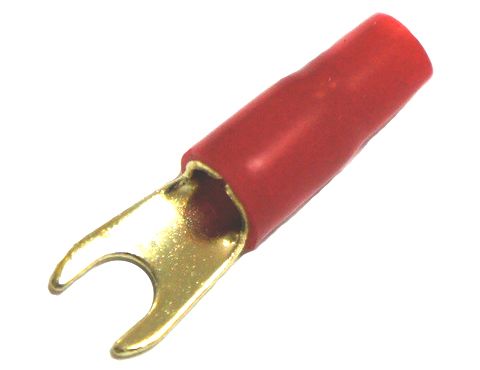 Клемма силовая "вилка" ARIA 8Ga Spade termimals (25 черных + 25 красных)