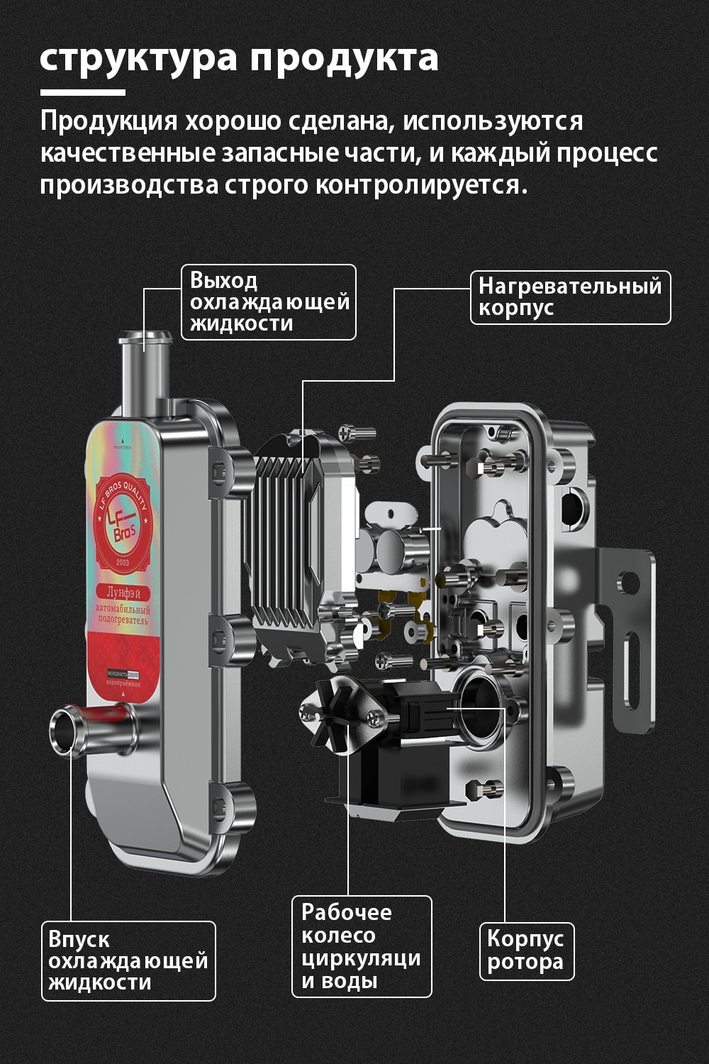 Схема подключения предпускового подогревателя двигателя лунфэй