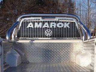 Дуги кузова пикапа и защита заднего стекла 76,1 мм (на кузов) для VOLKSWAGEN AMAROK 2016 - г.в. от ТСС (Арт. VWAMAR17-14)