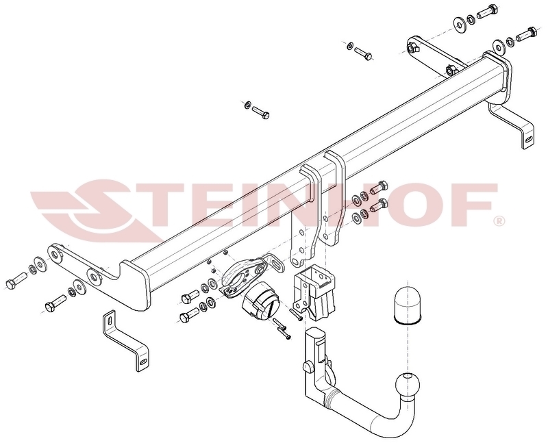 Фаркоп Steinhof для Hyundai Tucson и Kia Sportage