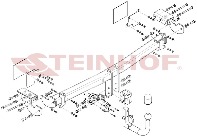 Фаркоп Steinhof для Land Rover Discovery