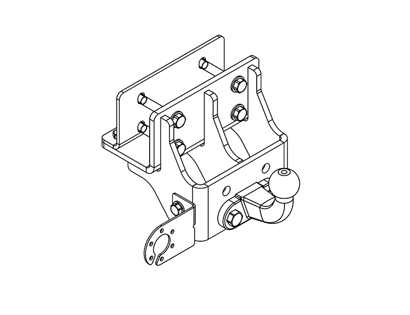 Фаркоп AvtoS для Toyota Hilux