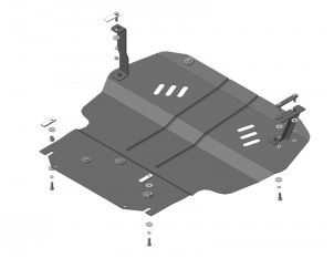 Защита стальная Мотодор для картера двигателя, КПП на Volkswagen Caddy и Skoda Superb/Yeti