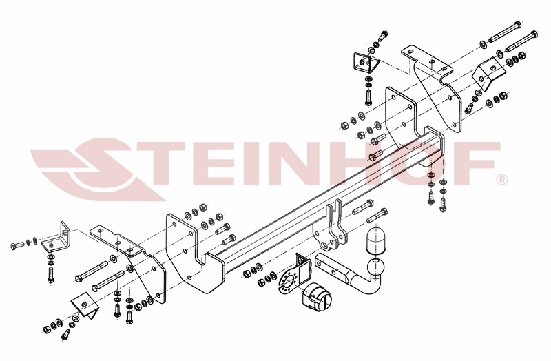 Фаркоп Steinhof для Mitsubishi ASX (GA)