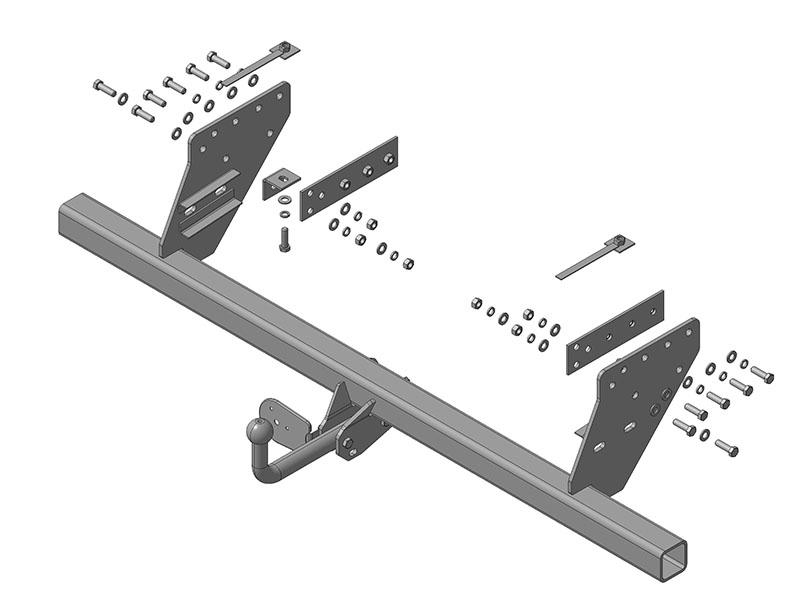 Фаркоп AvtoS для Mitsubishi L200