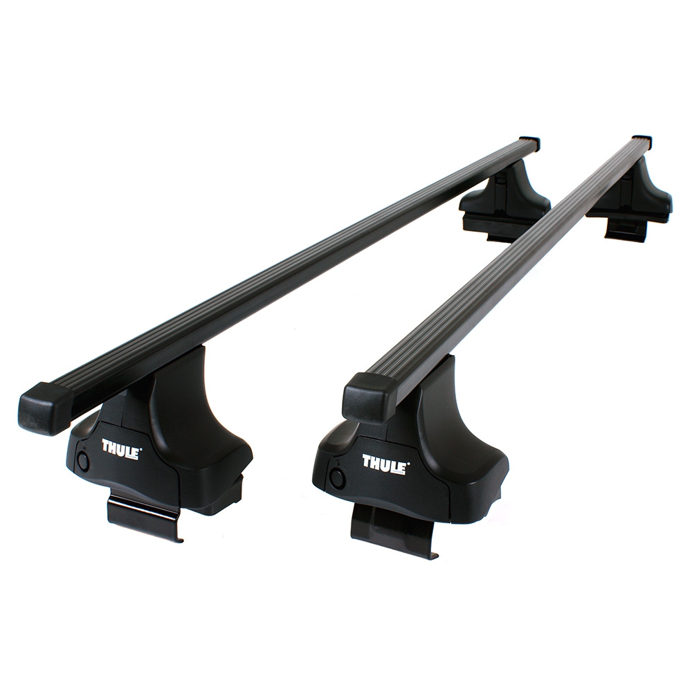 Стальной багажник на крышу автомобиля VOLVO S40, 4-dr Sedan, 2004-2012 Thule SquareBar- 1350 mm (Арт. 712400-754-1590)