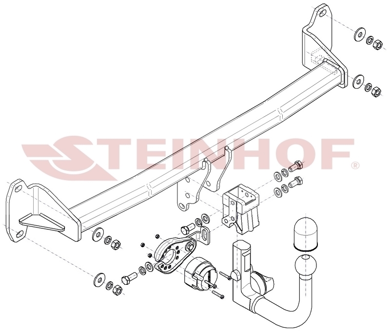 Фаркоп Steinhof для Mini Cooper Countryman/Clubman