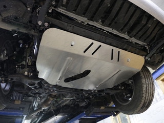 Защита картера и КПП (алюминий) 4 мм на Toyota RAV4 2013- ТСС (Арт. ZKTCC00028)