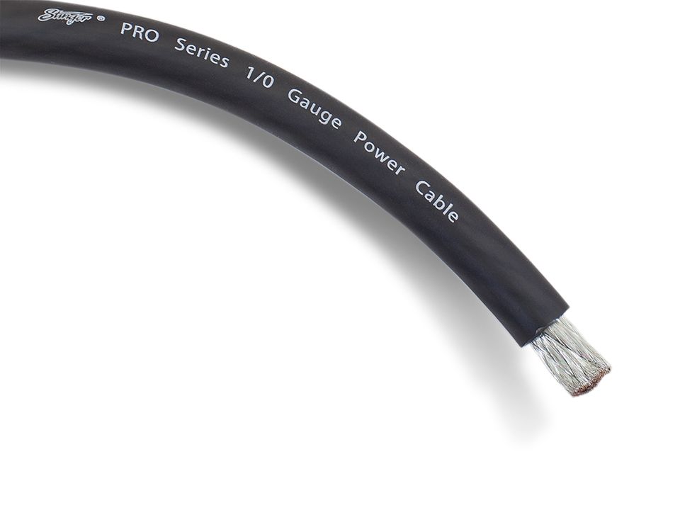 Силовой кабель Stinger SPW10TB 0GA (1б-15.24м)(1м)