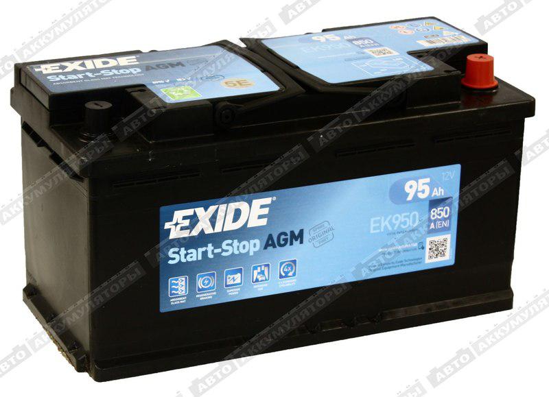 Легковой аккумулятор Exide Start-Stop AGM EK950