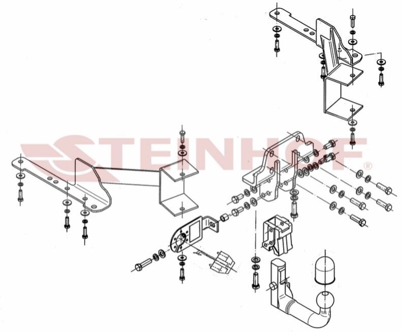 Фаркоп Steinhof для Toyota Land Cruiser Prado и Lexus GX 460