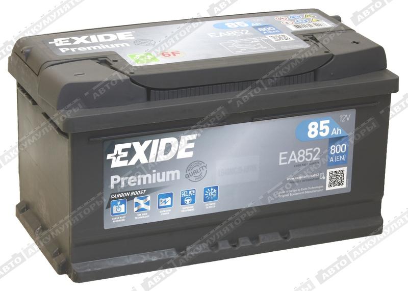 Легковой аккумулятор Exide Premium EA852 (низкий)