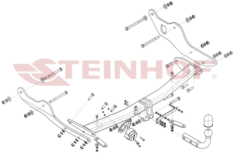 Фаркоп Steinhof для Hyundai Staria (US4)