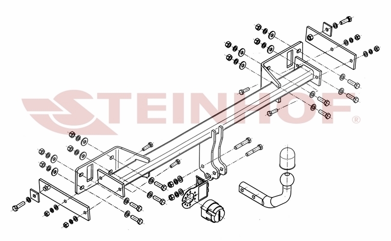 Фаркоп Steinhof для Mercedes A-Class (w176)/ B-Class (w246)