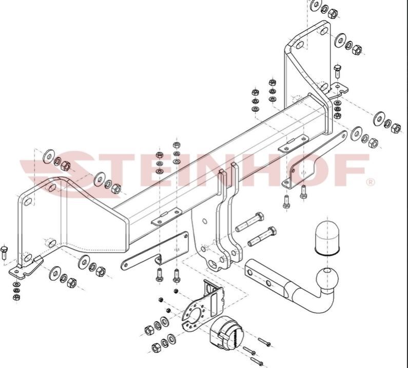Фаркоп Steinhof для BMW X5/X6/X7