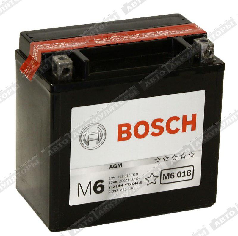 Аккумуляторная батарея 12в 18ач. Ytx14-BS аккумулятор. Bosch m6 AGM. Ytx14-BS Bosch. Bosch m6 019.