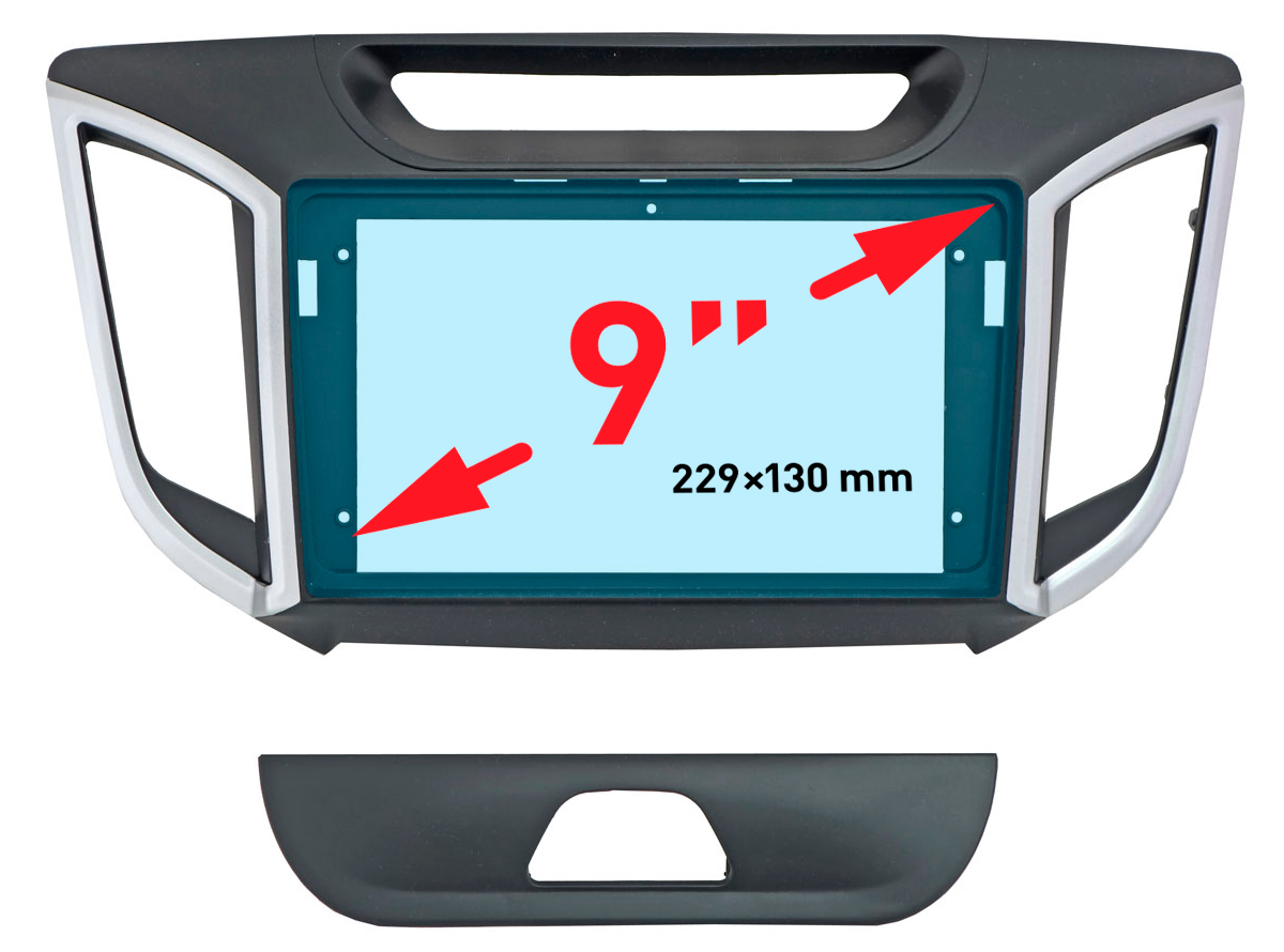 Рамка RHY-FC347 UMS HYUNDAI Creta 2016-2021, 9"