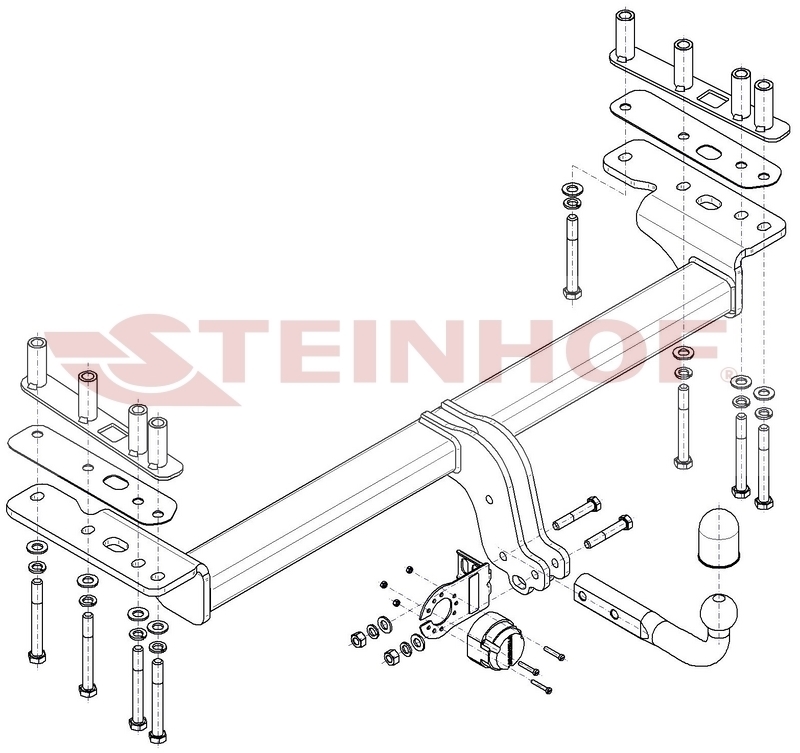 Фаркоп Steinhof для Opel Meriva