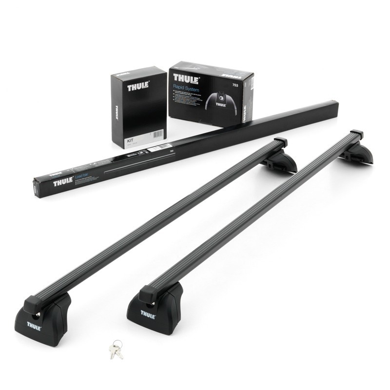 Стальной багажник на крышу автомобиля JEEP Compass,  5-dr SUV 2007- Thule SquareBar- 1180 mm (Арт. 712200-753-3067)