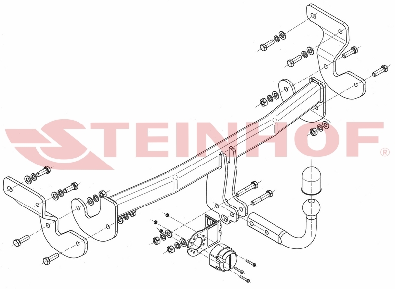 Фаркоп Steinhof для Hyundai i40 (VF) седан