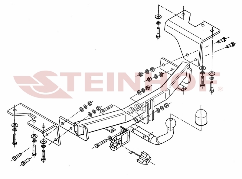 Фаркоп Steinhof для Toyota Verso (R20)