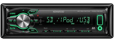 USB - ресивер Kenwood KMM-361SDED