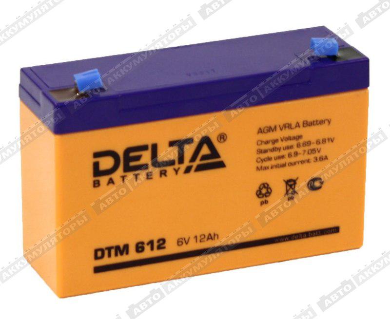Тяговый аккумулятор Delta DTM 612