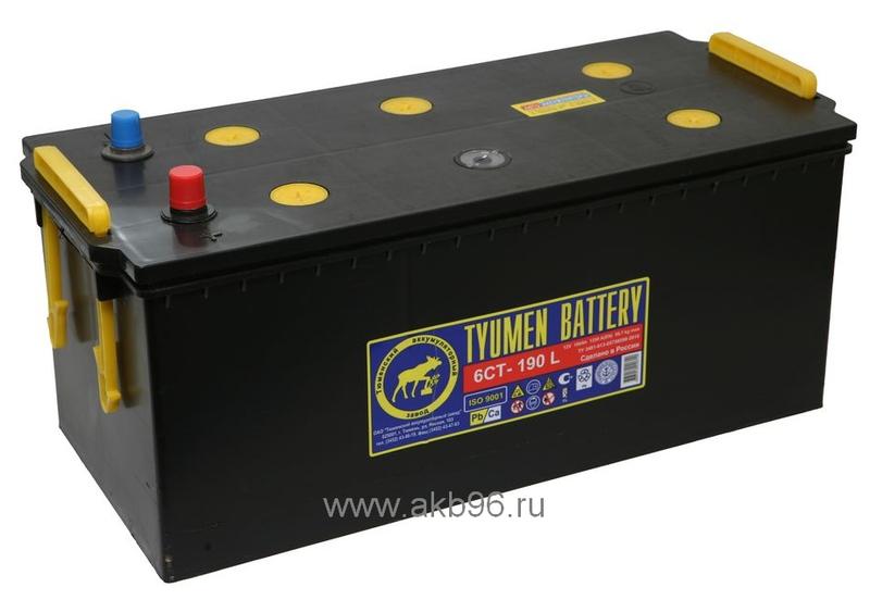 Аккумуляторная батарея 6ст. АКБ Tyumen Battery Standard 6ст-190. Аккумулятор 6ст-190 Tyumen Battery. Батарея аккумуляторная 6ст-190l Standard 1151 Тюменский аккумуляторный завод. Аккумулятор 6ст 190 l п.п 1320а.