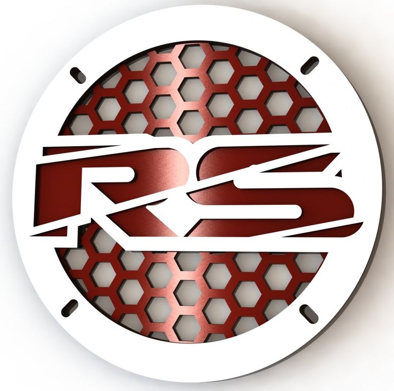 Защитная сетка (гриль) RS 10" White/Red