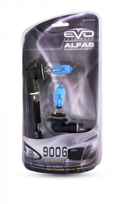 Газонаполненные лампы EVO "Alfas"/+130%/4300K/9006-HB4 комплект 2 шт