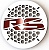 Защитная сетка (гриль) RS 10" White/Red (надпись)